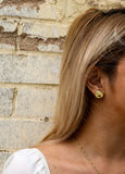 Blooh Sustainable Jewelry Made in East Africa Women's Gold Studs Earring