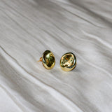 Blooh Sustainable Jewelry Made in East Africa Women's Gold Studs Earring