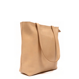 Latte Suede Tote Handbag