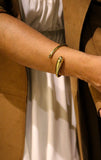 Blooh Sustainable Jewelry Made in East Africa Women's Gold Bracelet Cuff