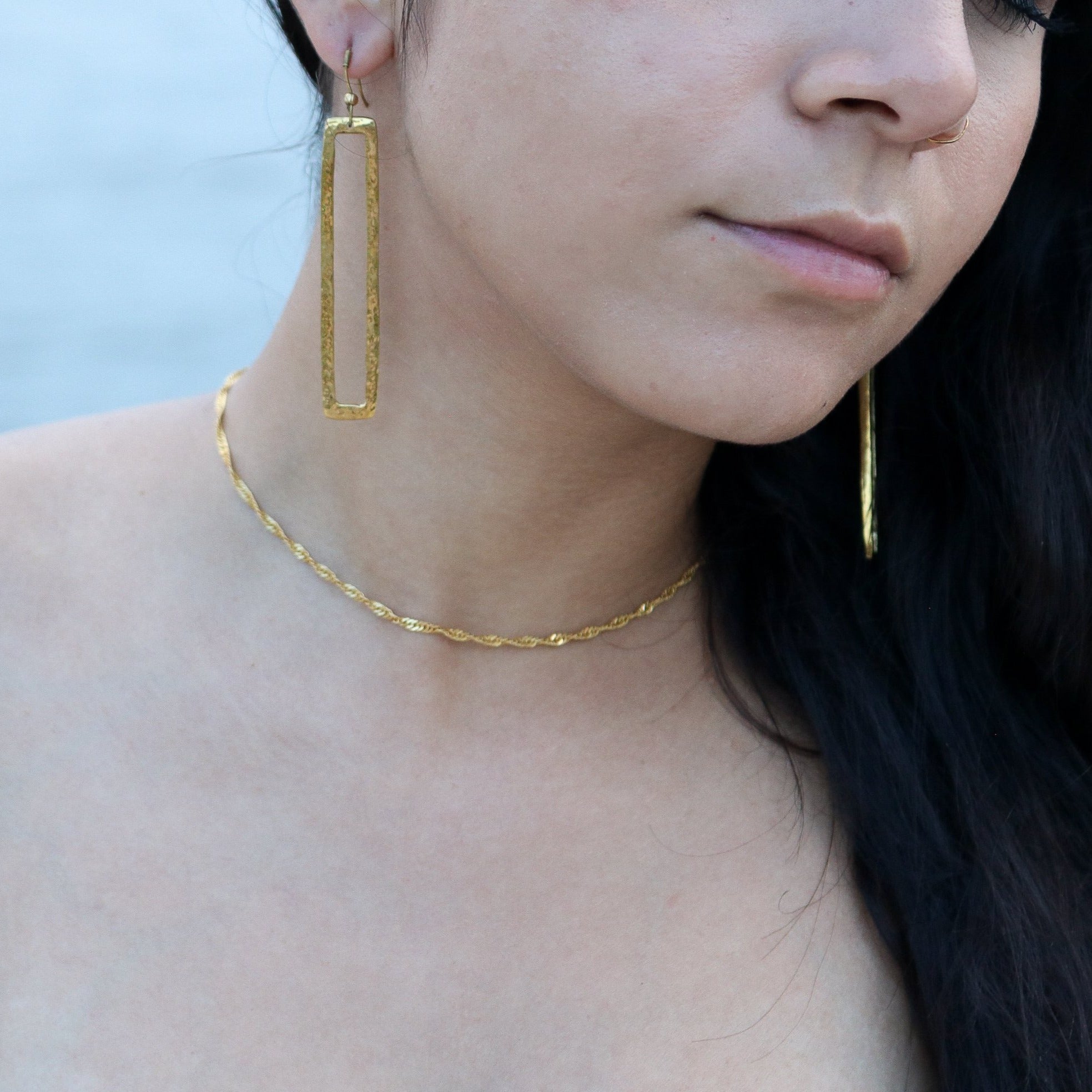 Drop Dangle Rectangle Earring