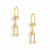 Bahati U-Link Chain Drop Dangle Earrings