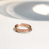 Ruth Hammered Stackable Ring
