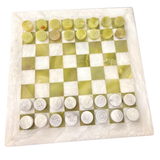 Green Onyx Checker Set