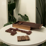 Handcrafted Leather Domino Set