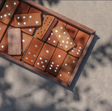 Handcrafted Leather Domino Set