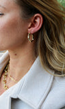 Emma Crushed Chunky Hoops Earrings