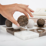 Italian Marble Tic Tac Toe Set